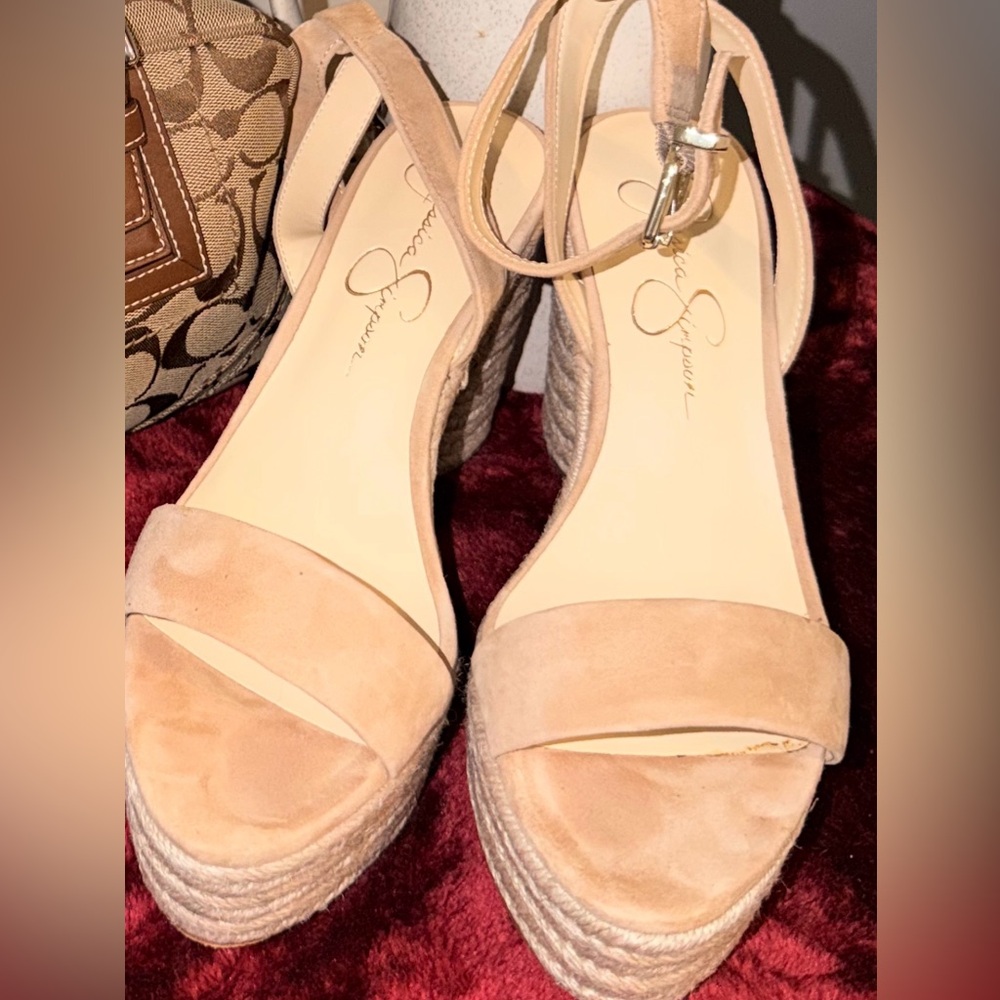 Jessica Simpson Beige Symia Wedges